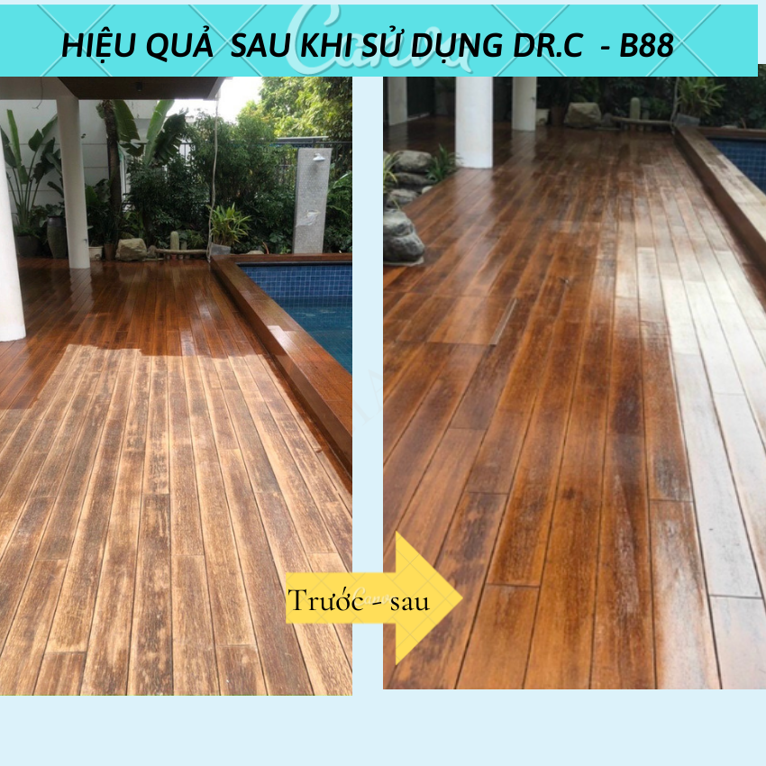 Dung Dịch Phủ Bóng, Phục Hồi Độ Bóng, Tạo Lớp Bảo Vệ Sàn, Chống Trơn Trượt Sàn Gỗ Dr.C CHÍNH HÃNG B88 Super Protect