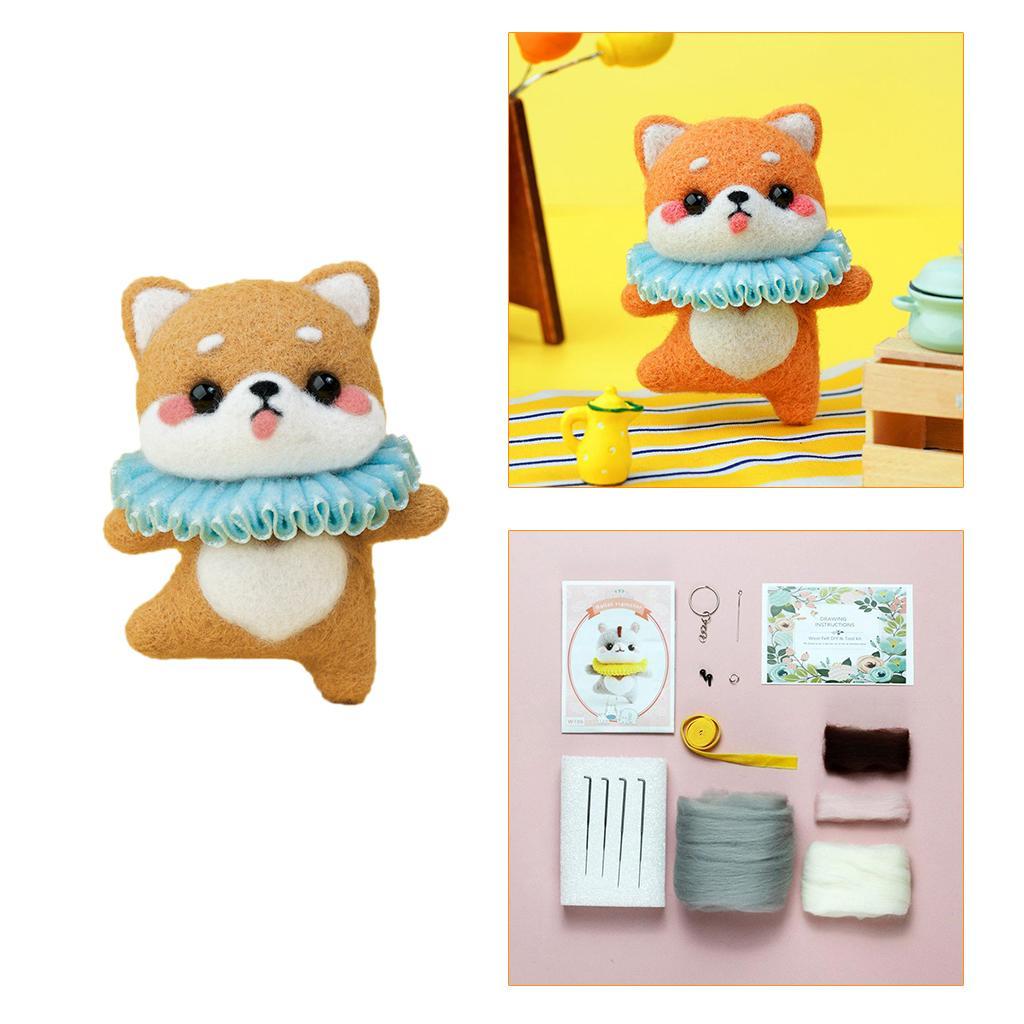 DIY  Felting Kit Felt Animals Wool Felt Tools and Foam Mat