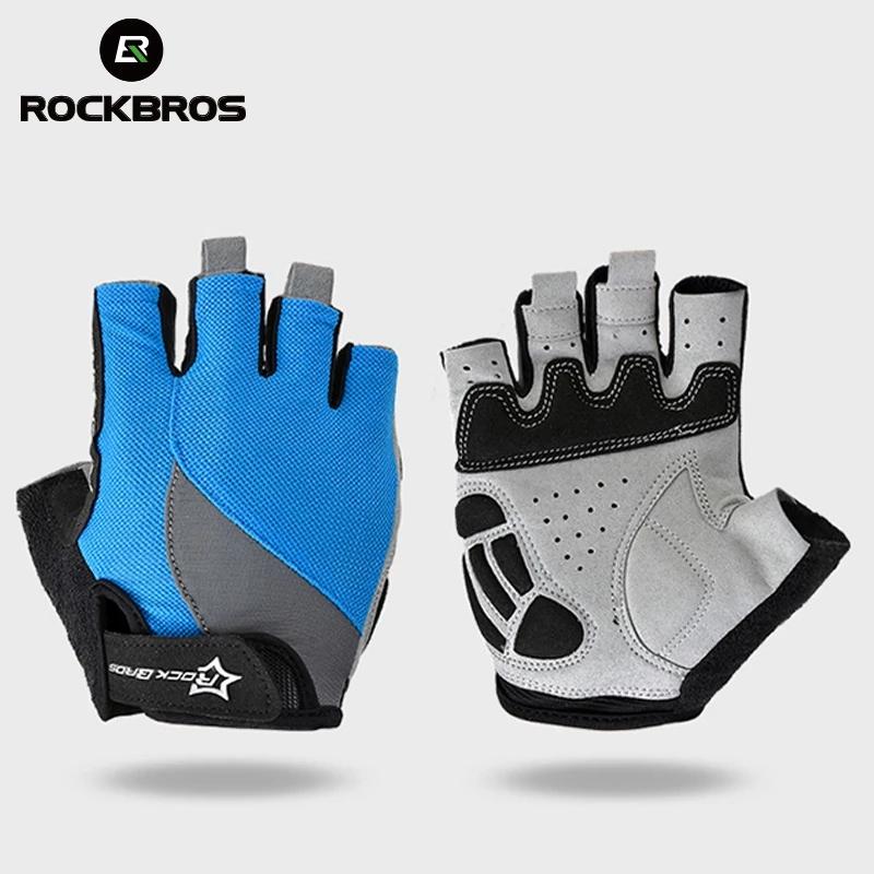 ROCKBROS Găng Tay Phượt Chống Trượt MTB Đường Nam Nữ Thể Thao Tay Xe Đạp Thoáng Khí Ngón Xe Đạp Găng Tay