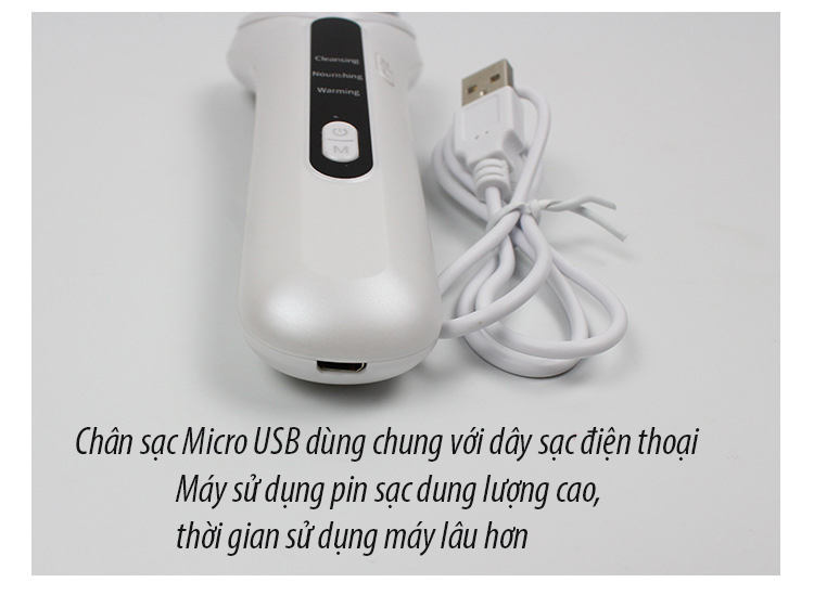 Máy chăm sóc da nóng đẩy dưỡng chất công nghệ hàn quốc BLK-D020 đi kèm bút massage mắt