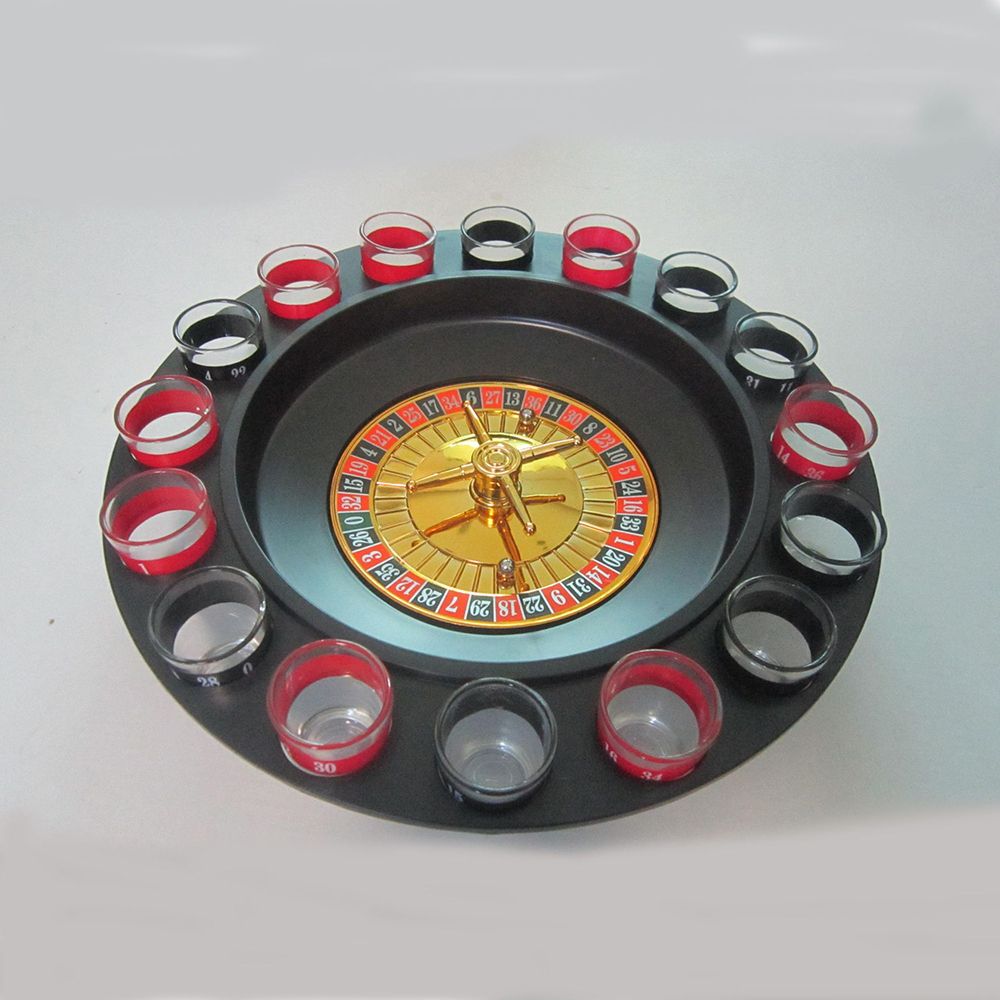 Đồ chơi ăn nhậu Drinking Roulette vòng quay uống rượu bia 16 ly Drinking Game