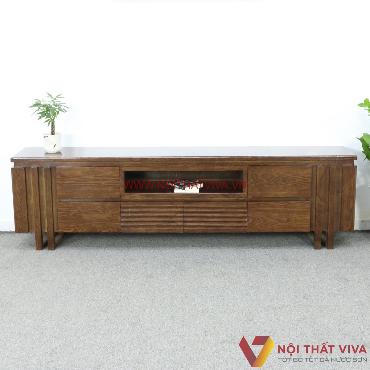 Kệ Tivi Gỗ Sồi Nga Hiện Đại Kiểu Hàn Quốc Đẹp Giá Rẻ