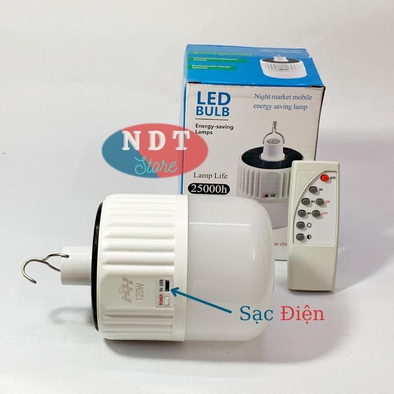 Bóng Đèn Led Tích Điện Và Sạc Năng Lượng Mặt Trời Có Điều Khiển Từ Xa Kèm Theo Sạc