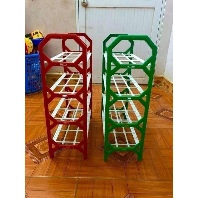 Kệ để giày nhựa siêu tiện lợi, kệ nhựa để giày 4 tầng