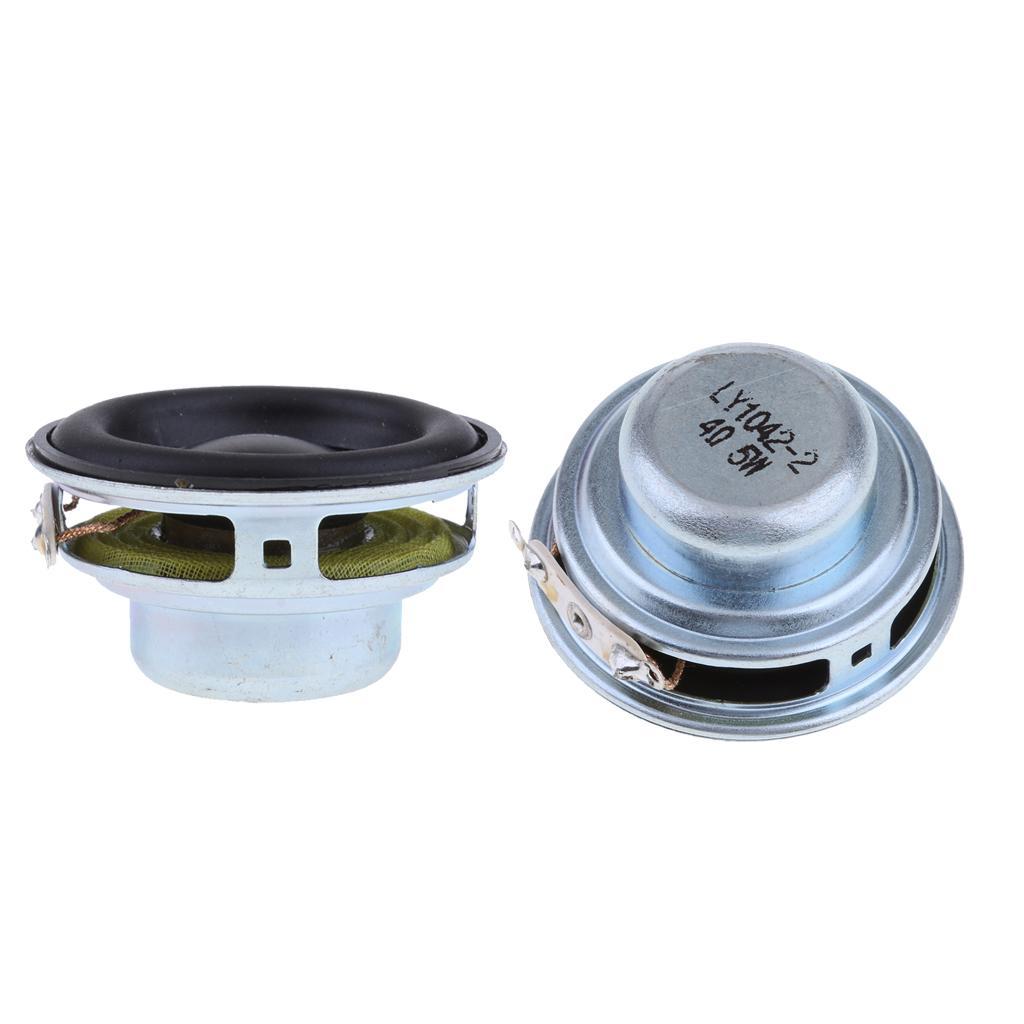 2 Packs 40mm 5W Full Range Audio  Speaker 4Ohm Clear Sound 16 Coil for