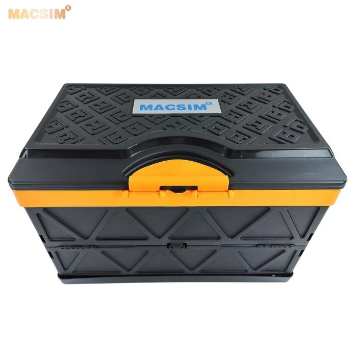 Hộp đựng đồ xếp gọn kích thước 50cm x 32cm x 31cm - hộp đựng đồ trong cốp ô tô nhãn hiệu Macsim 3W chất liệu PP cao cấp