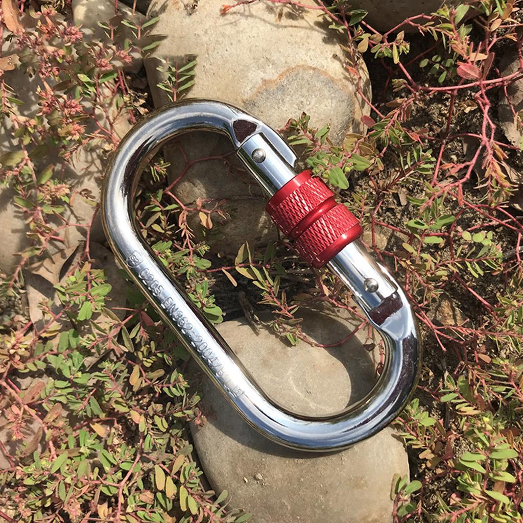 Rock Climbing Carabiner Alloy Locking  Connector for Caving