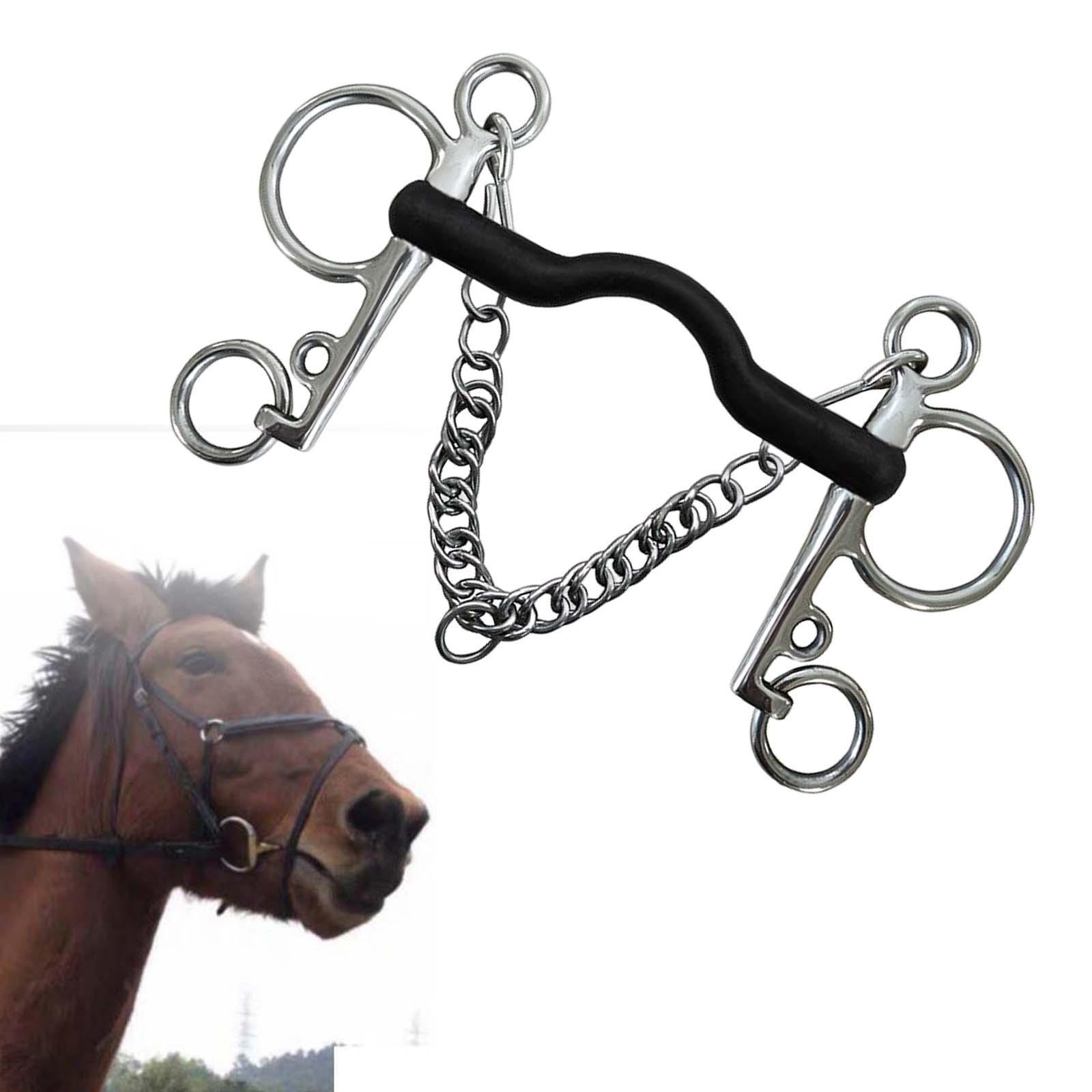 Metal Stainless Steel Equestrian Horse Bridle Horse Chewing