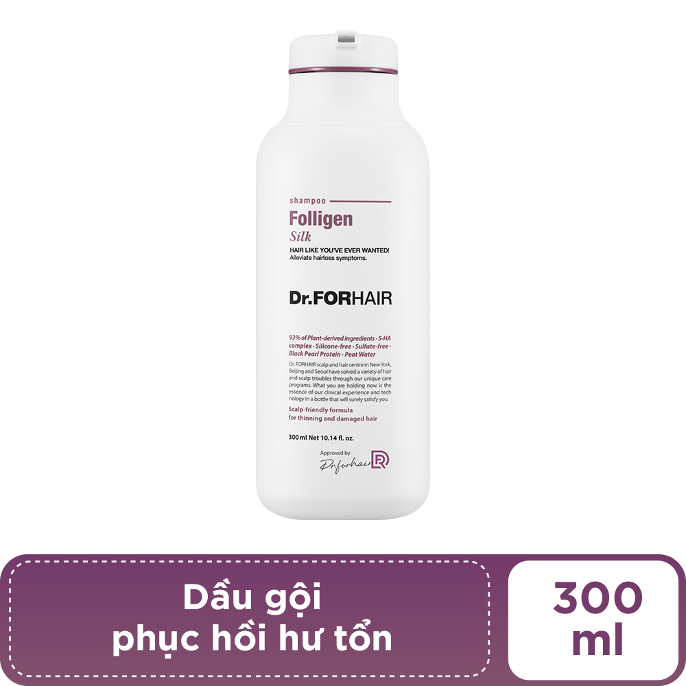 Dầu Gội Dr.FORHAIR Folligen Silk Shampoo 300ml