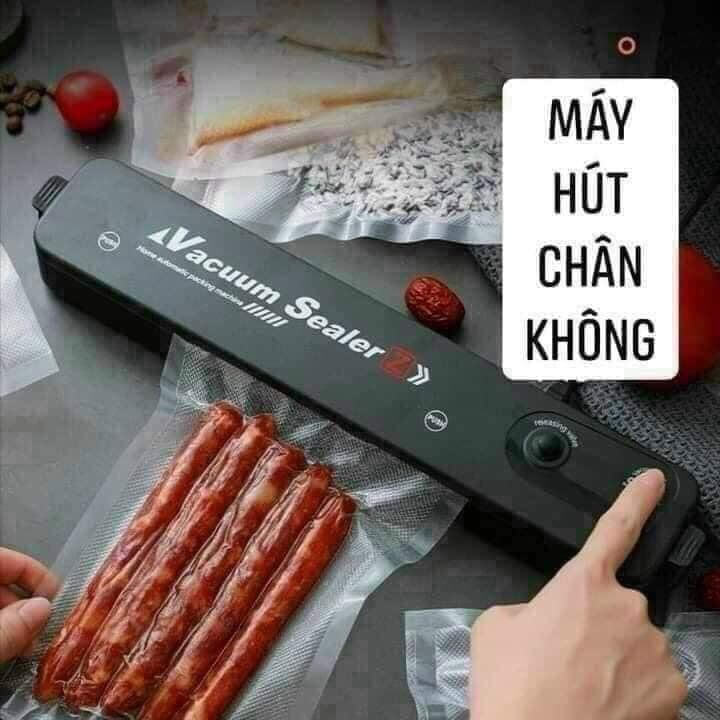 Máy Hút Chân Không, Máy Hàn Miệng Túi, Tặng Kèm Túi Hút, Bảo Quản Thực Phẩm An Toàn, Vệ Sinh - Hàng Nhập Khẩu