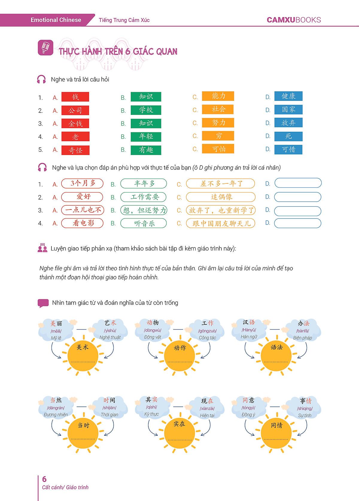 Sách - Emotional Chinese - Học Tiếng Trung Dễ Như Ăn Kẹo - Tập 3 - Cất Cánh - Sách Bài Tập