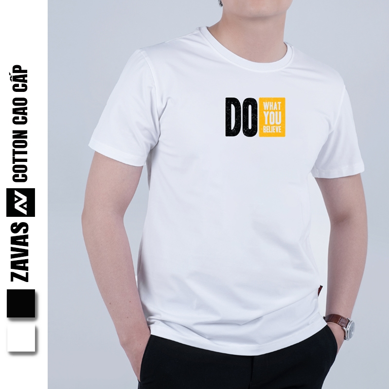 Áo phông nam cổ tròn cao cấp ngắn tay đẹp chất vải cotton co giãn 4 chiều thoáng mát ZAVAS Z01