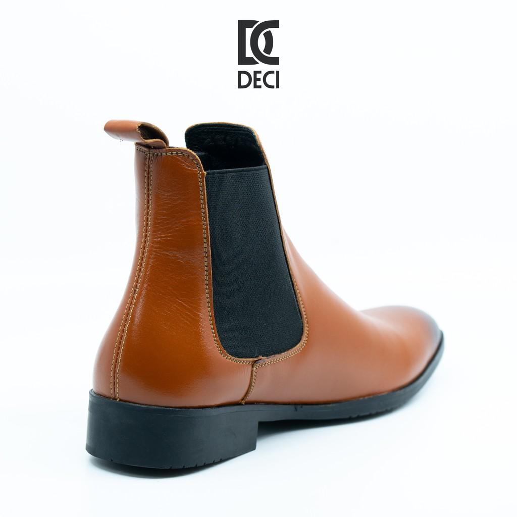 Giày chelsea boot màu nâu DECI da bò 100%.