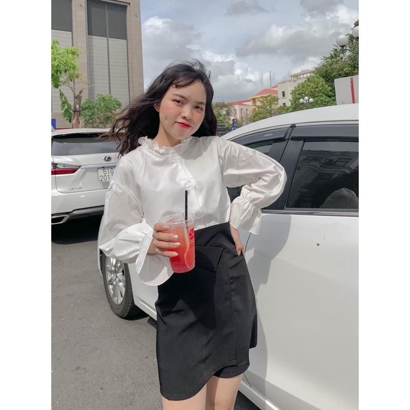 Chân váy vạt xẻ