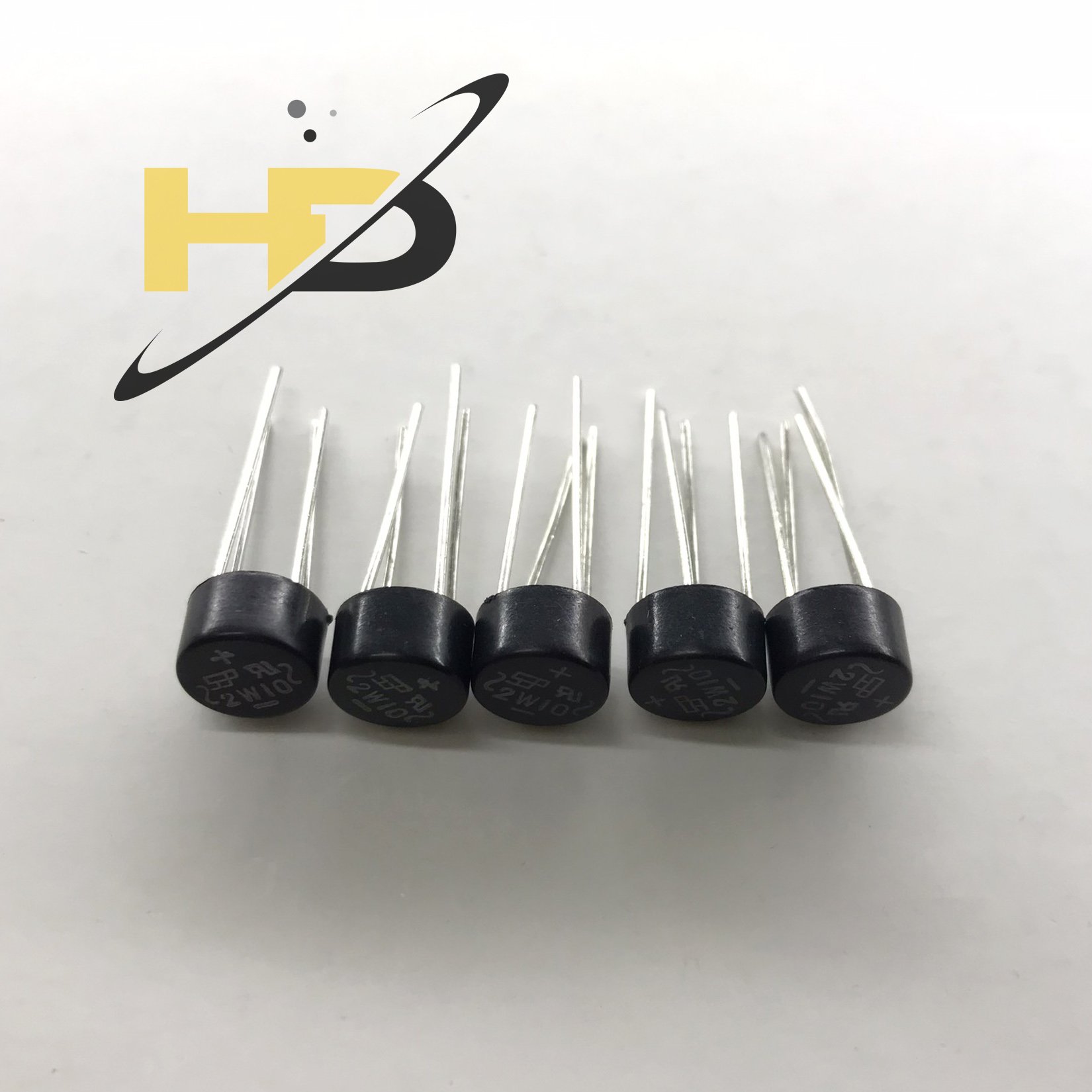 Set 10 Con Diode Cầu Chỉnh Lưu 2A 1KV 2W10 Tròn