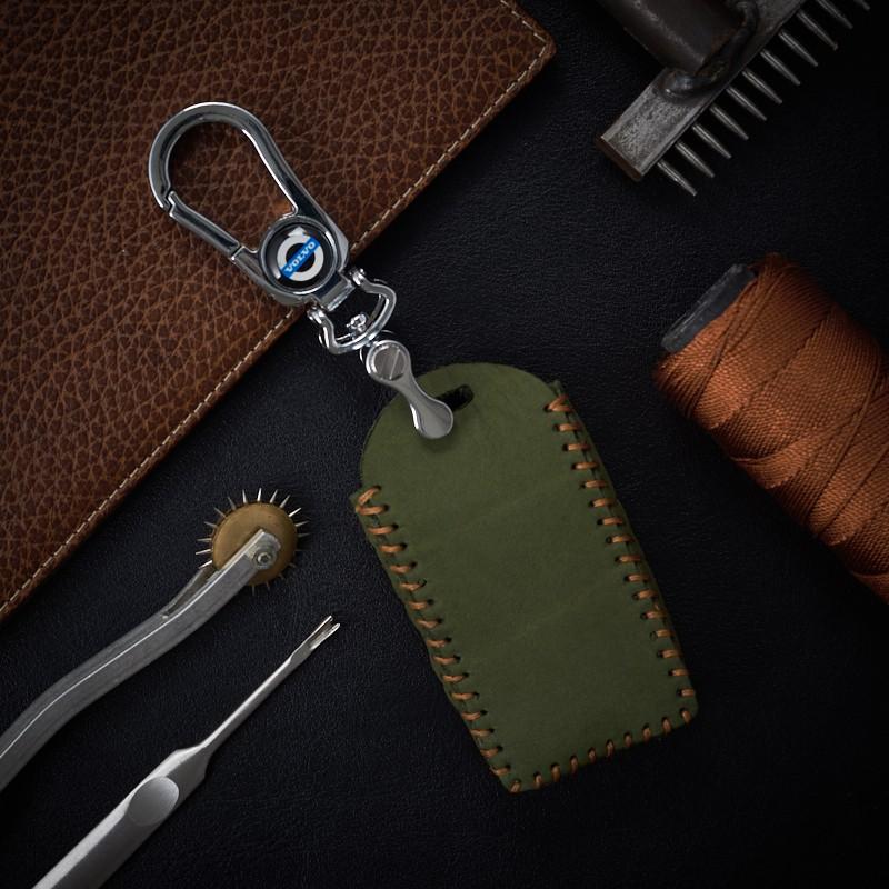 Bao Da Chìa Khóa Ô Tô Volvo XC60 / XC90 Dạng Hộp Da Bò