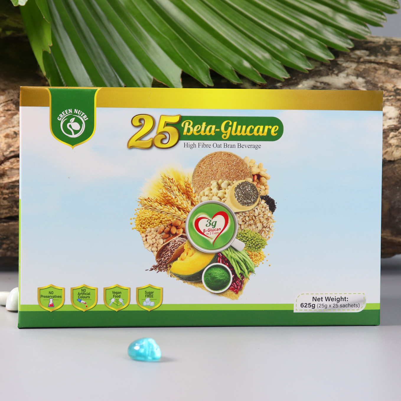 Sữa Hạt Ngũ Cốc 25 Beta Glucare Dạng Hộp Giấy 625g (25 gói)