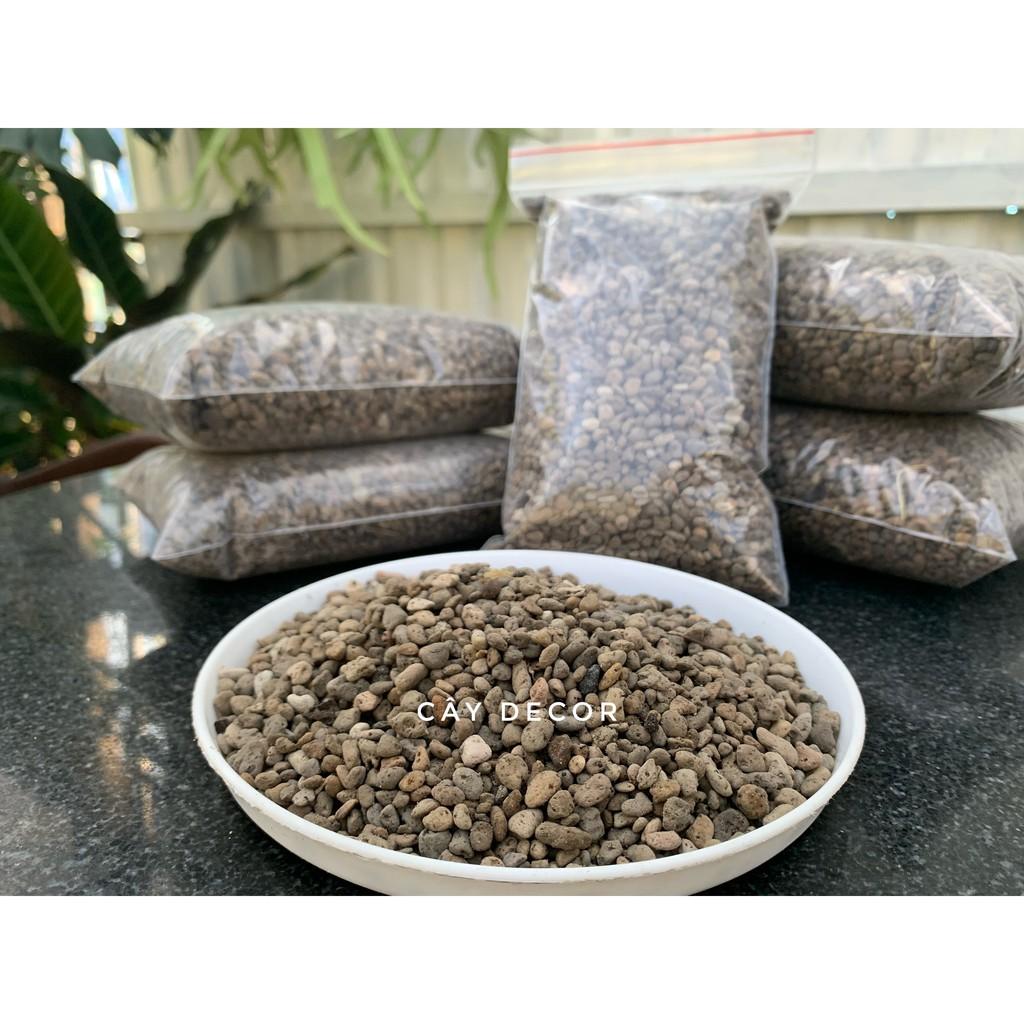 Đá bọt Pumice cực tốt cho sen đá, cây kiểng - size 3-6mm, gói 1kg