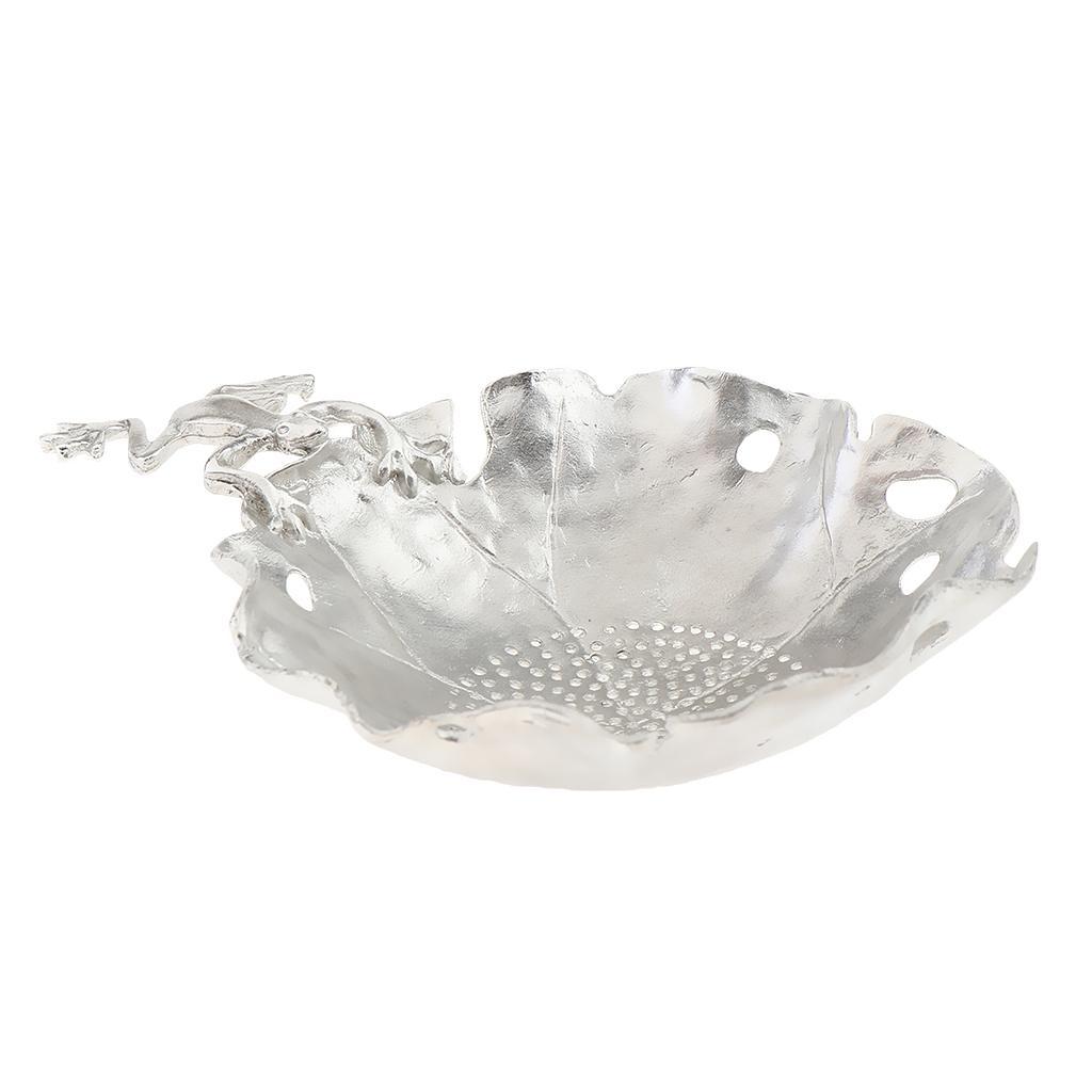 2 Pieces Pure Tin Tea Filter Strainer Leaf Shaped Kungfu Tea Set Accessory