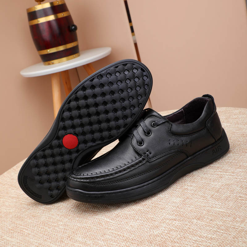 Giày da công sở, giày tây cỡ lớn Eu:45-46 cho nam cao to chân ú bè. Big size leather shoes - GT201