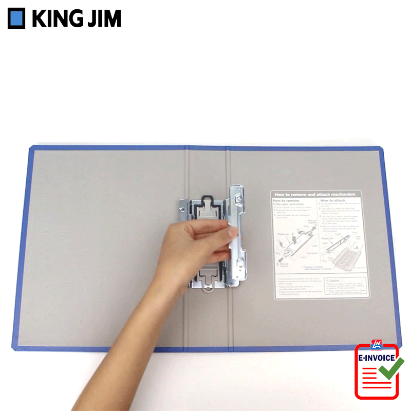 Bìa còng ống DE King Jim A4S 8cm 2478GSV