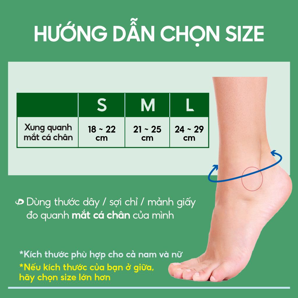 Đai cổ chân loại mềm Phiten supporter ankle soft type AP167003/AP167004/AP167005