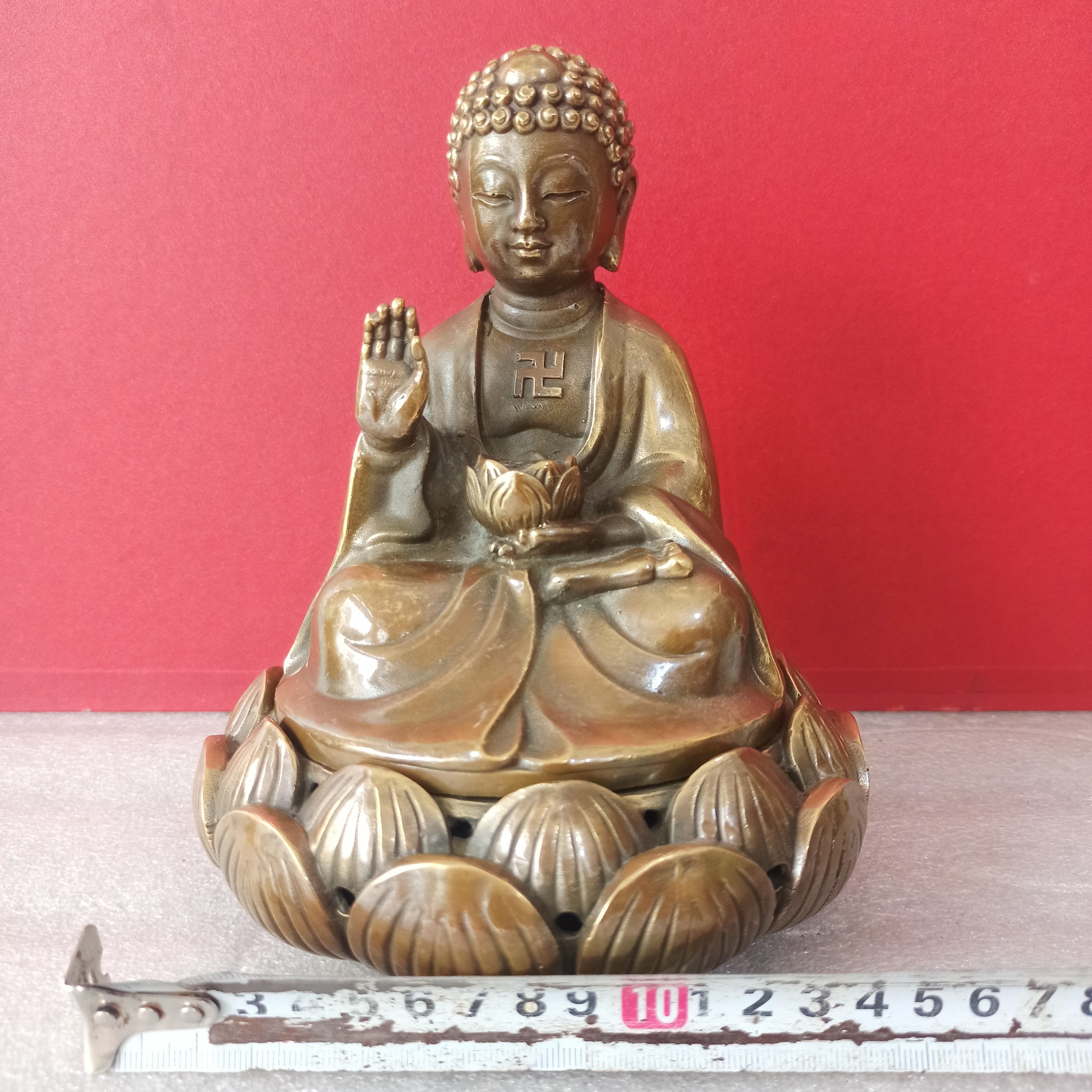 Lư trầm Tượng Phật A Di Đà, Lư Xông Trầm Tượng Phật, Lư đốt Trầm bằng đồng-Lư Trầm