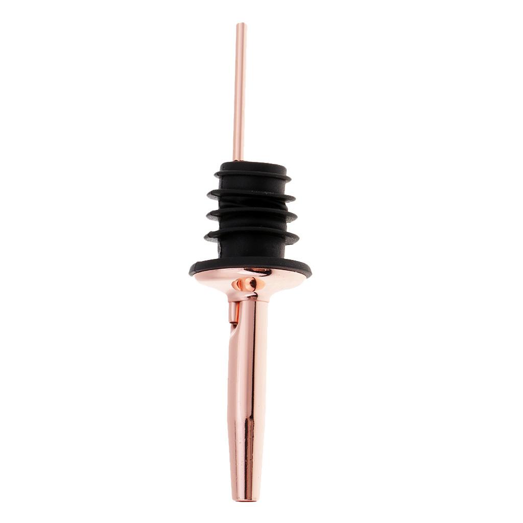 1pc Liquor Pour Spouts Stainless Steel Bottle Spout and Liquor Pourer Dust Caps Covers