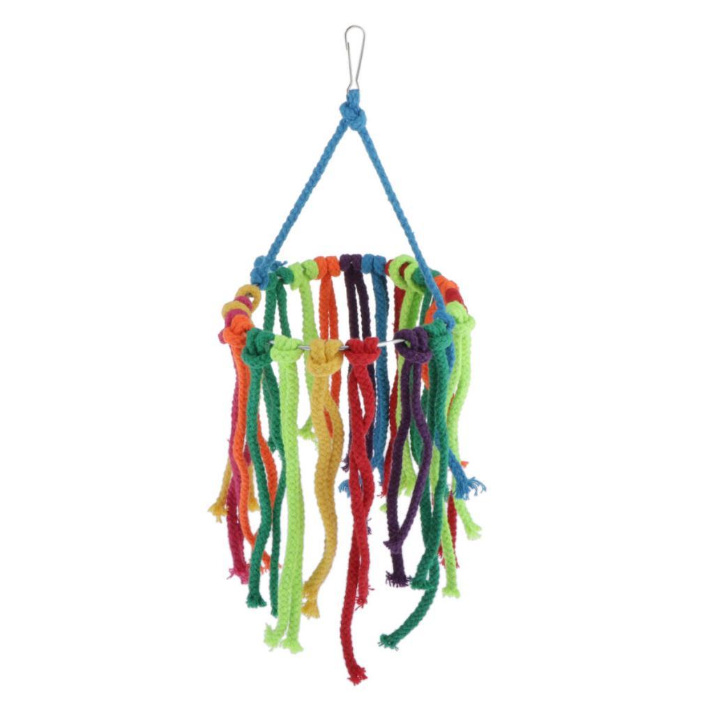 Birds Parrot Chew Toys Cage Shredder Foraging Toy For Small Bird Hanging Toy