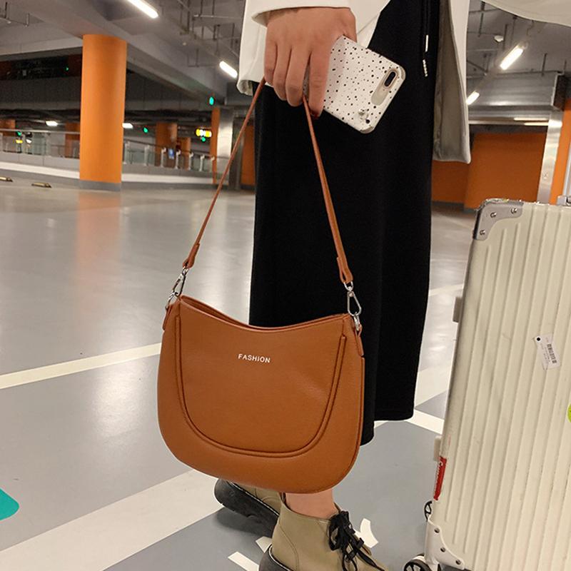 Đơn Giản Thiết Kế Túi Đeo Vai Cho Nữ Da Pu Nữ Tay Túi Mới Mềm Mại Thời Trang Hàn Quốc Túi Shopper Nữ túi Xách Tay
