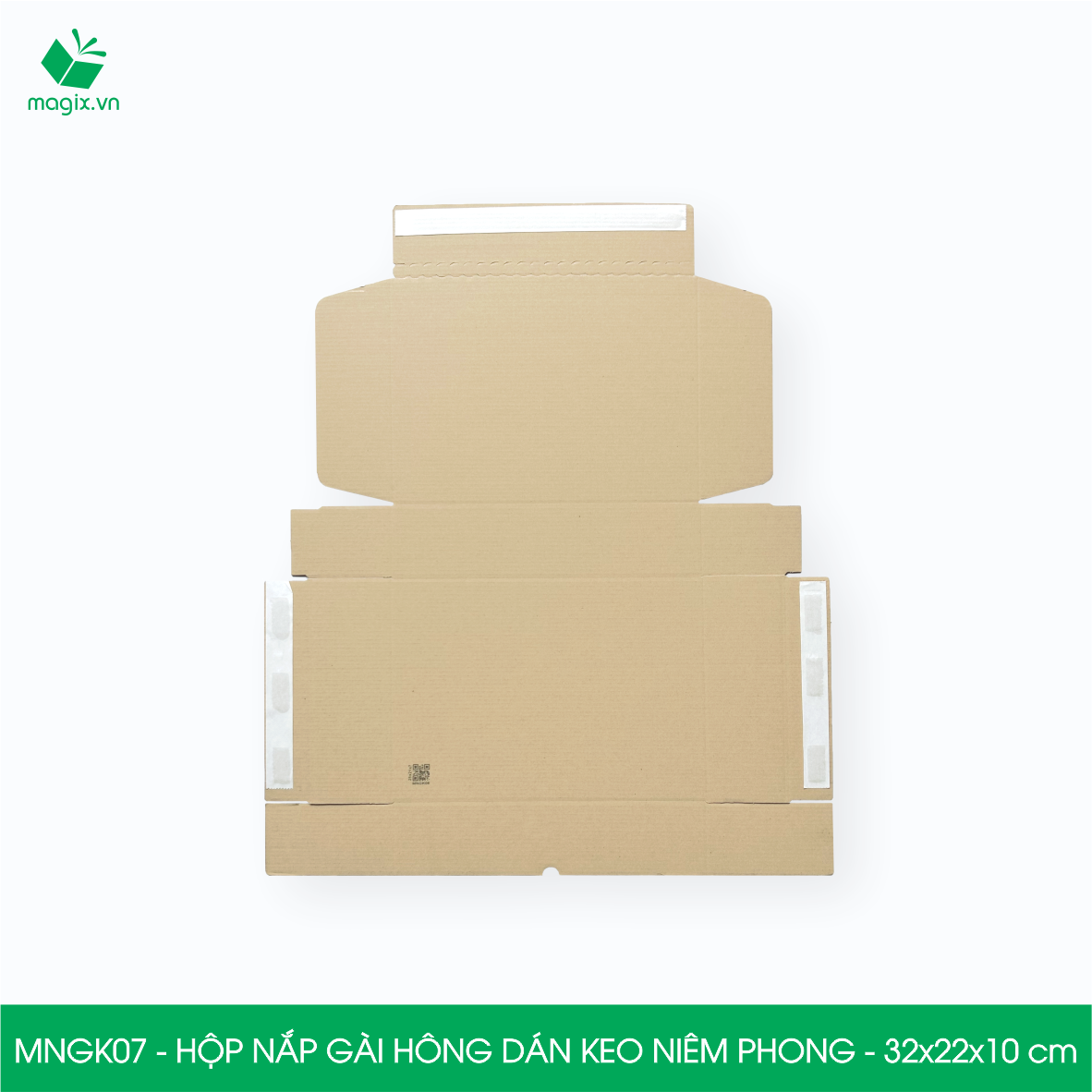 MNGK07 - 32x22x10cm - COMBO 20 HỘP CARTON NẮP GÀI HÔNG CÓ KEO NIÊM PHONG - THÙNG HỘP CARTON ĐÓNG HÀNG