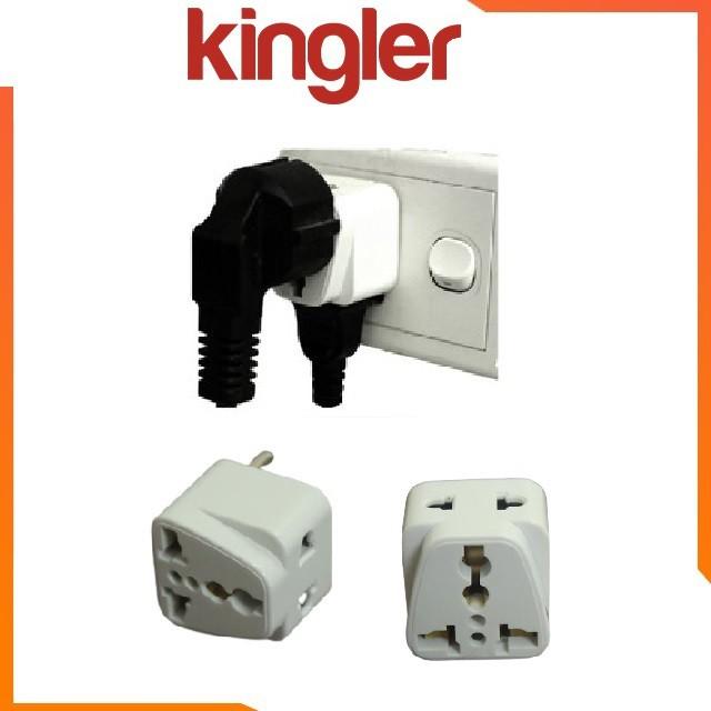 Ổ Cắm Điện Chuyển Đổi 2 Chức Năng: Chuyển Đổi 3 Chấu Sang 2 Chấu Và Chia Ra 2 Ổ Cắm Tiện Dụng Trong Gia Đình. Kingler 8610 - Hàng Nhập Khẩu