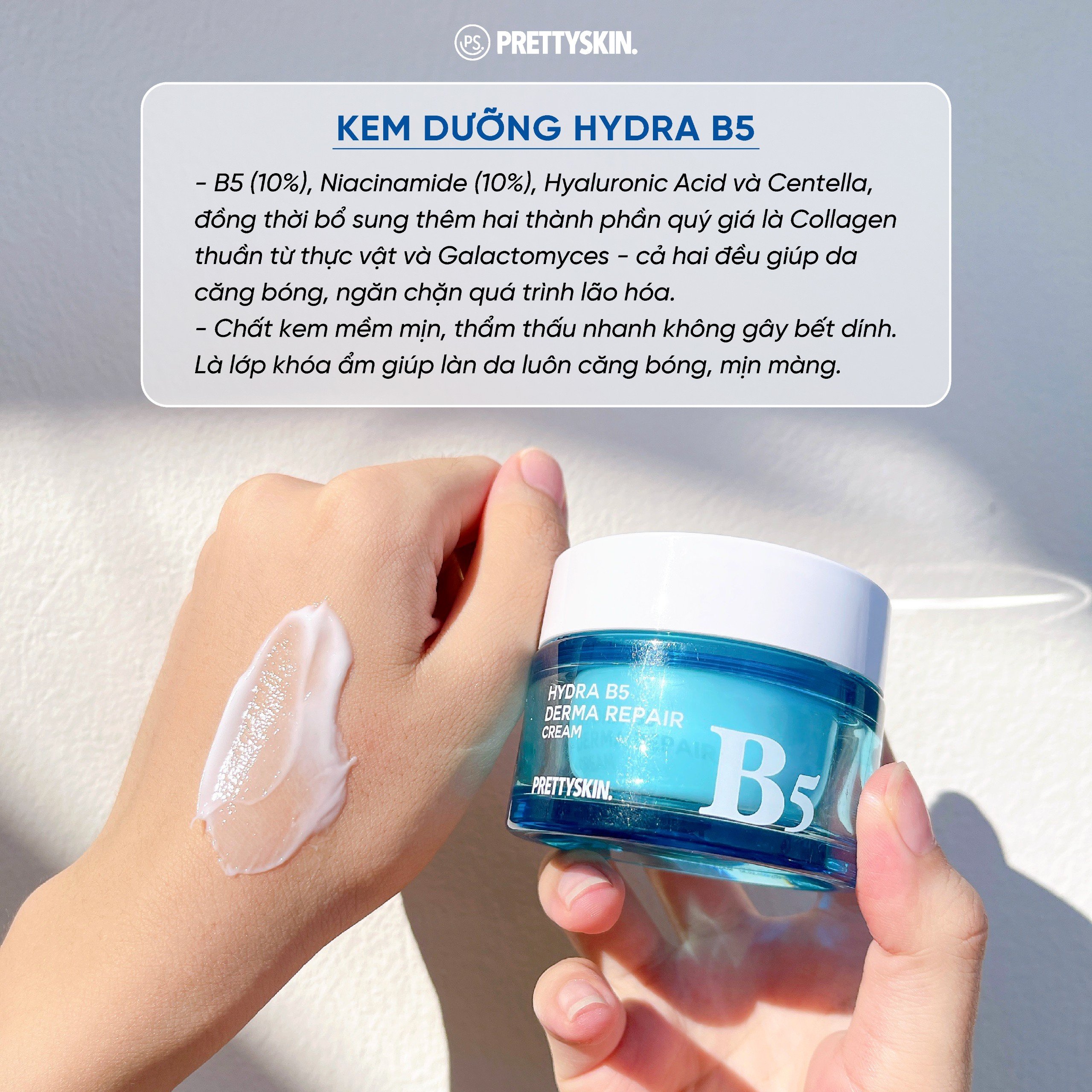 Combo Tinh chất da dầu mụn MULTI HYDRA B5 MAX SERUM và Kem dưỡng HYDRA B5 DERMA REPAIR CREAM (2 sản phẩm)