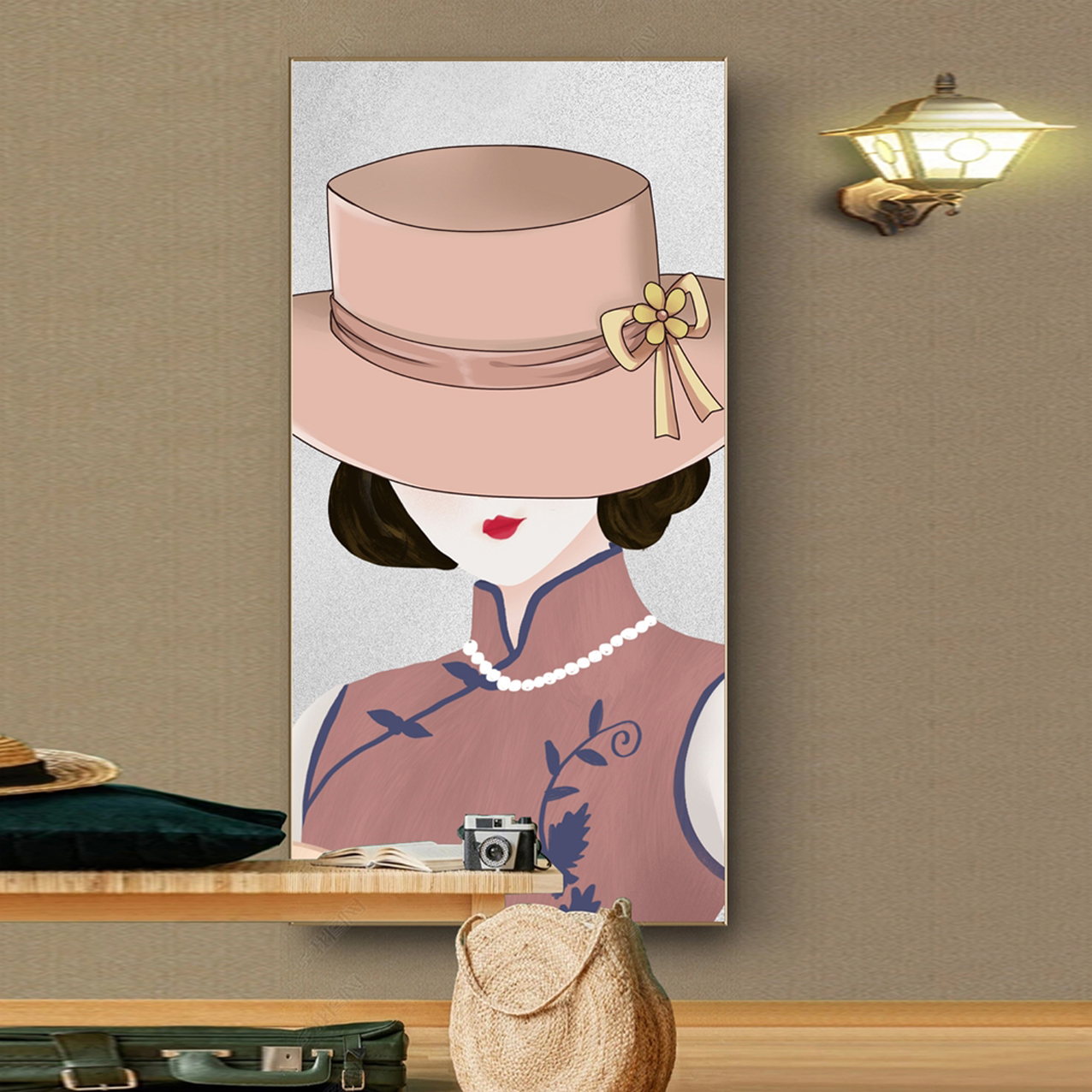 Tranh Vải Treo Tường Giá Rẻ - Tranh Canvas Cô Gái Nghệ Thuật Xinh Đẹp