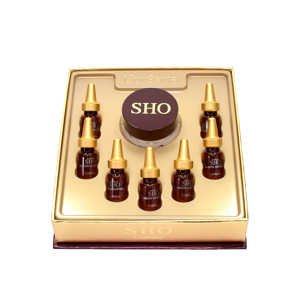 Rodin SHO Timeless Intensive Eye 7 Days Program - Bộ Tinh chất Ampoule (2ml x 7 lọ) và Hộp Kem mắt (15ml)