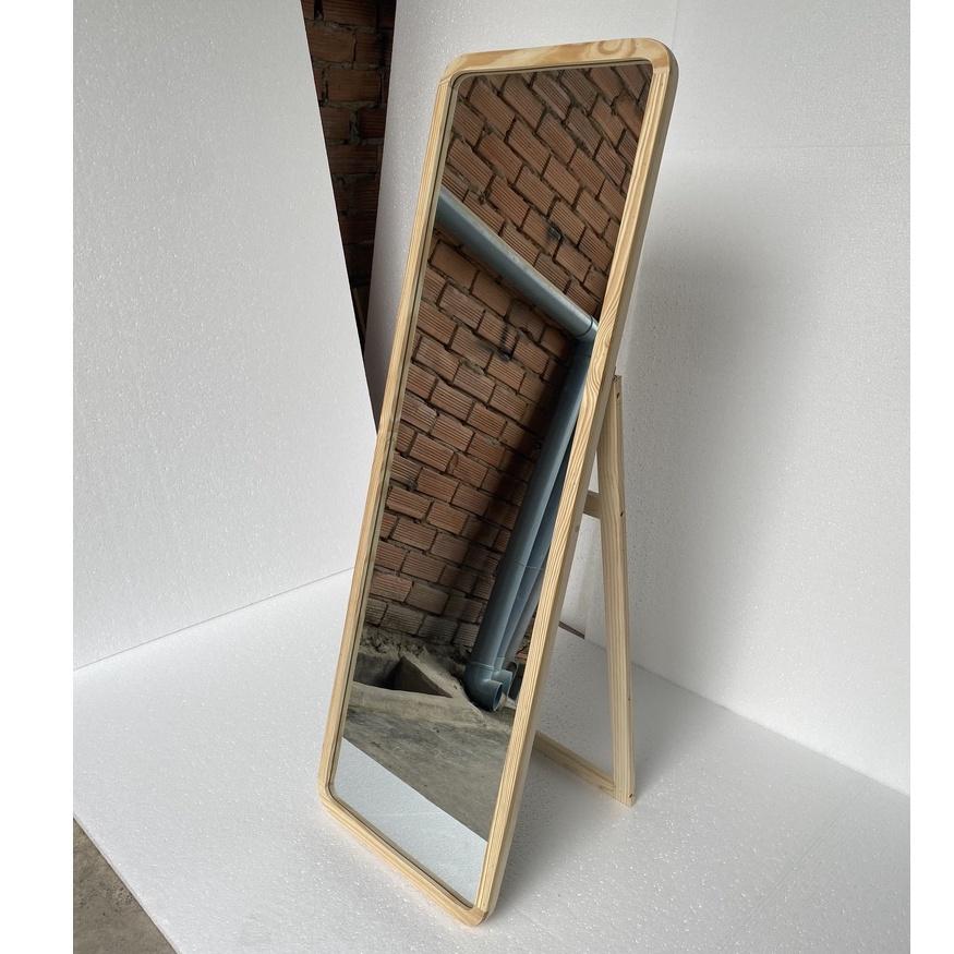 Gương soi toàn thân nịnh dáng khung gỗ kích thước 50x120cm