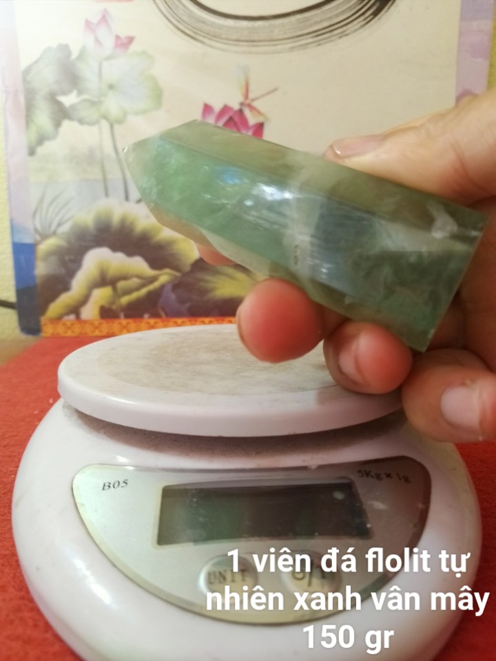 Trụ Đá Flourite Tự Nhiên Màu Xanh, Đá Thanh Tẩy Giúp Hỗ Trợ Reiki, Thiền Định, Sưu Tầm, Chặn Giấy