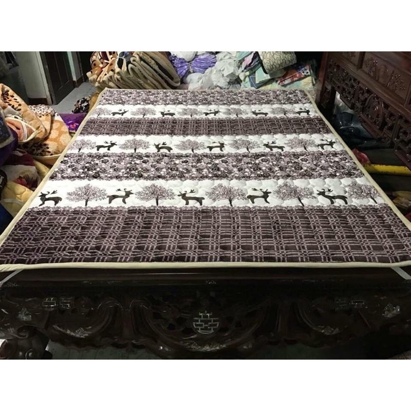 Thảm nỉ nhung trải giường 3 lớp cực ấm