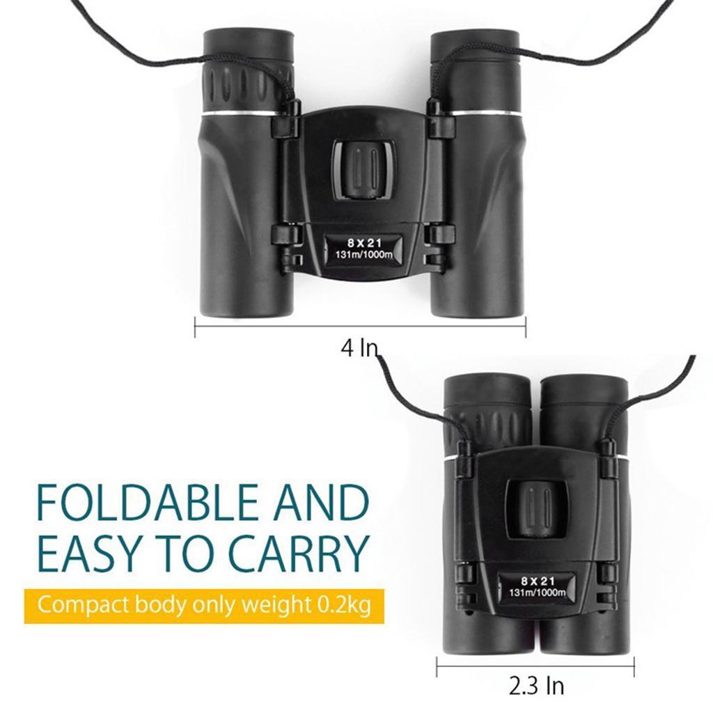 Mini Compact Binoculars Easy  8x21 Binoculars for Hunting Hiking