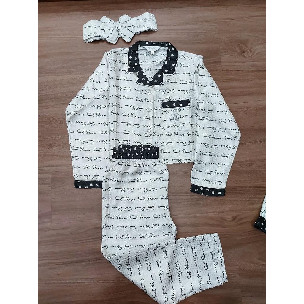 Set quần áo bé gái lụa River săn sale giá tốt sz 5-6y