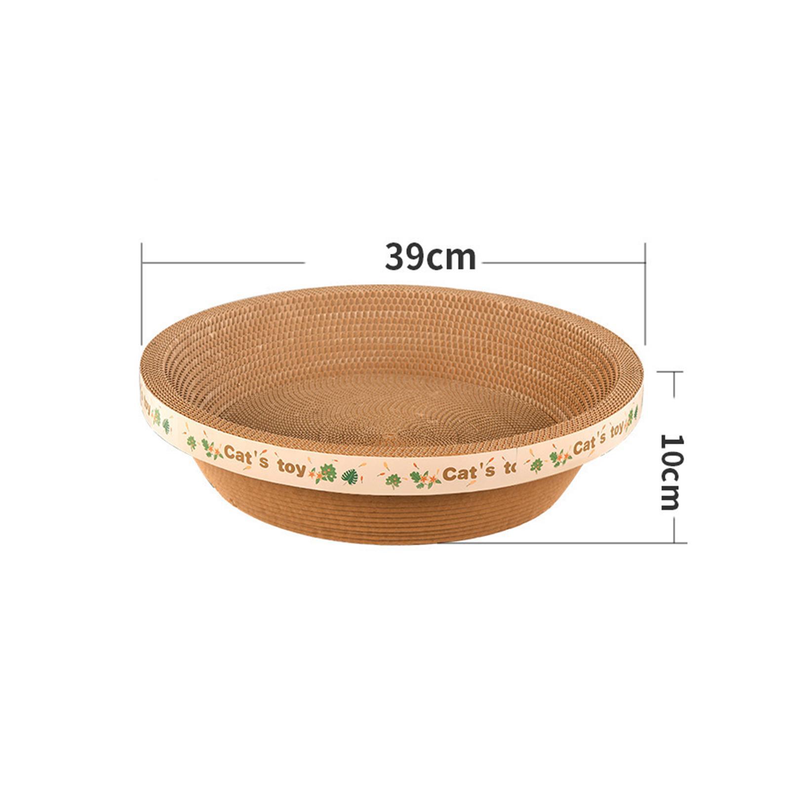 Cat Scratcher Cardboard Durable Round Cat Scratching Board Corrugated for Kitty Playing