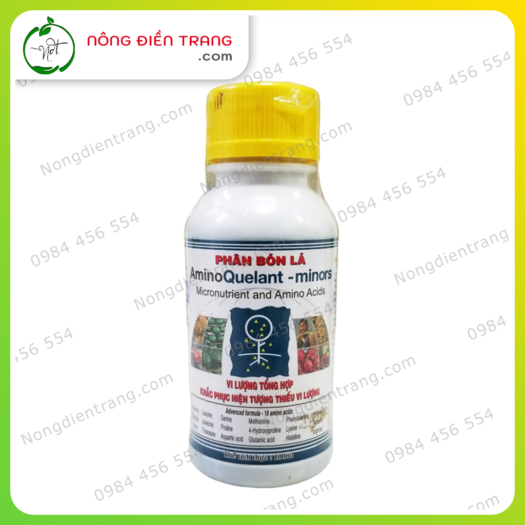 Phân Bón Lá AminoQuelant Minors - Chai 100ml - Vi Lượng Tổng Hợp, Khắc Phục Tình Trạng Thiếu Vi Lượng VTNN Nông Điền Trang