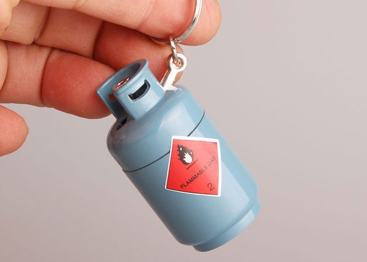 Bật Lửa Móc Khóa Hình Bình Ga - Giao Màu Ngẫu Nhiên