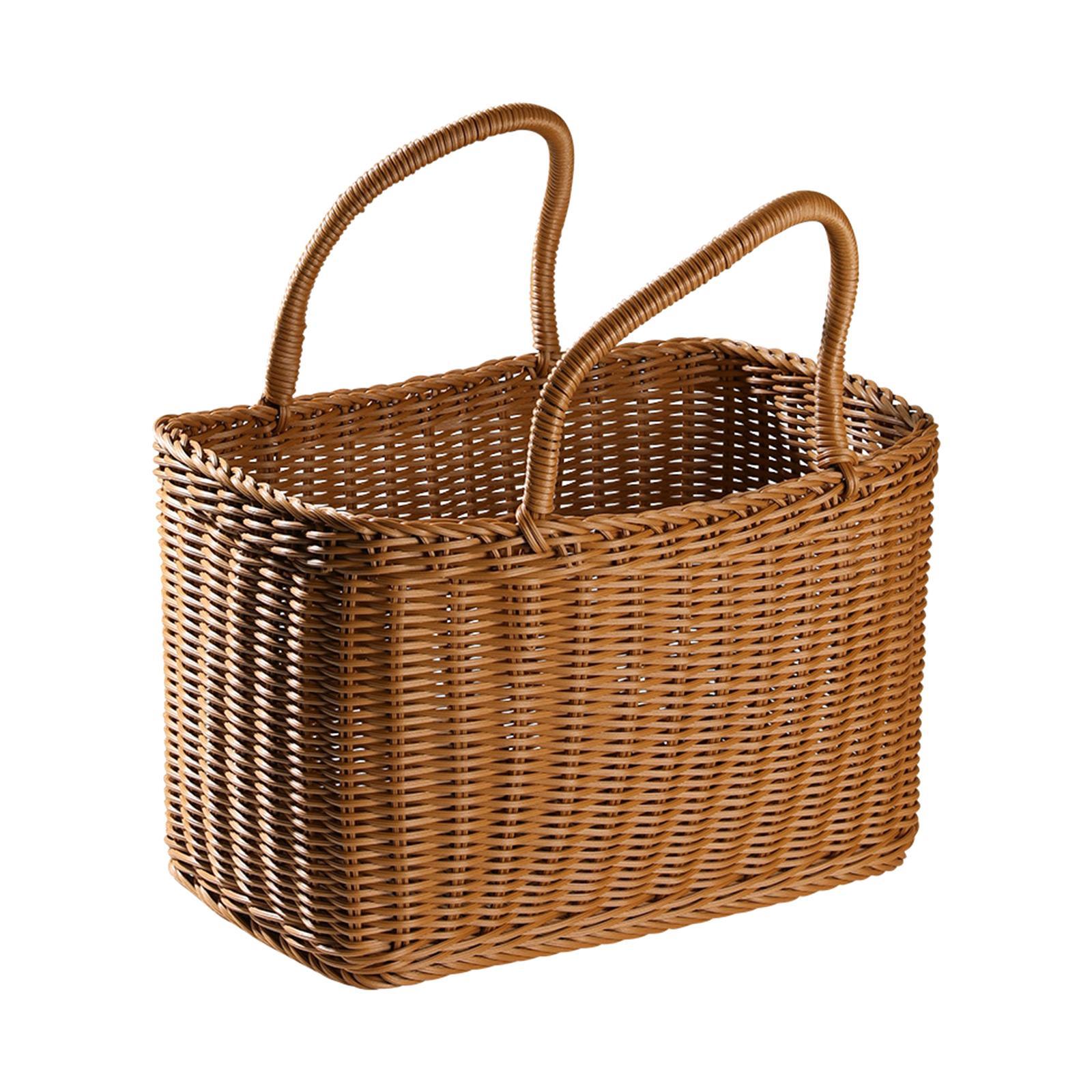Kitchen Storage Basket with Handles Container Large