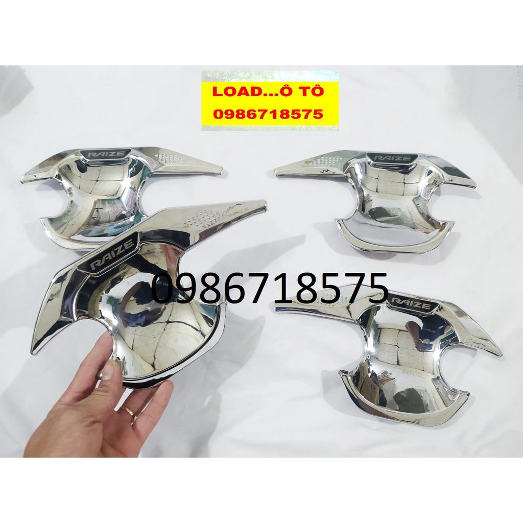 Ốp Hõm Cửa Xe Toyota Raize 2022-2021 Mẫu Mạ Crom Sáng Bóng Cao Cấp