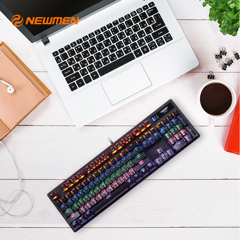Bàn phím cơ Newmen GM325 chơi game chuyên nghiệp - Hàng Chính Hãng