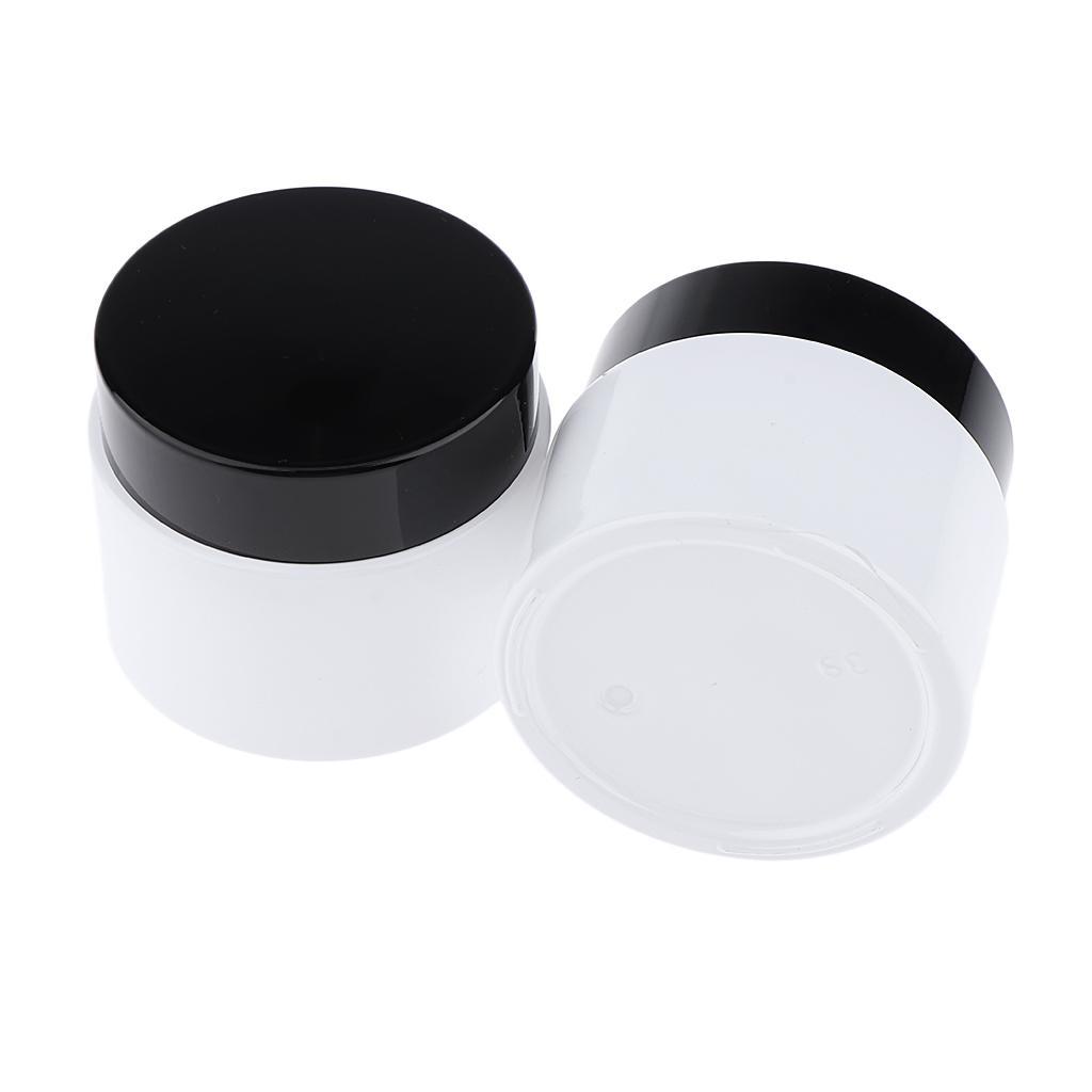 2x Cosmetic Empty Jar Pot Makeup Face Cream Container Glass Bottle 20/30/50g -