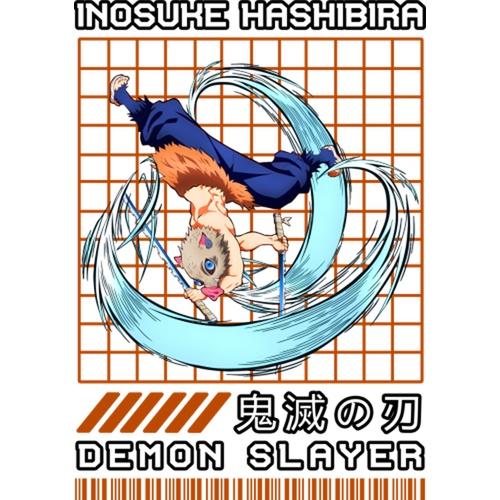 Áo hoodie anime inosuke hashibira thủy kiếm hình in trước ngực oversize unisex