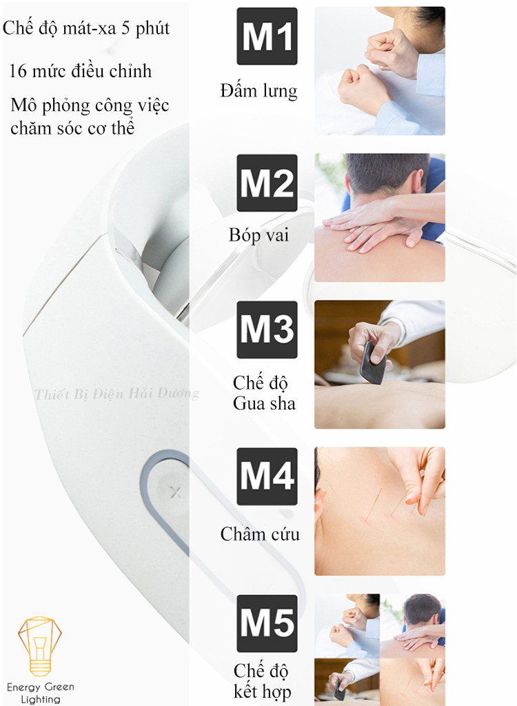 Máy Mát Xa Cổ , Vai , Gáy MX-N301 Hình Chữ U - Giảm Cơn Đau Nhanh Chóng - Massager Món Quà Ý Nghĩa - Có Video