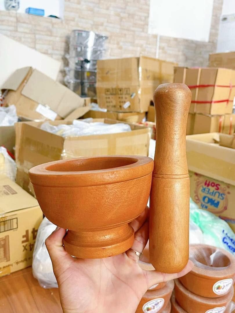 BỘ CỐI CHÀY GỖ CAO CẤP SIZE 16 CM